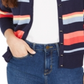 Charter Club Women's Striped Cardigan Blue Size 2XL