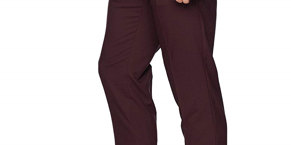 Perry Ellis Portfolio Men's Extra Slim Fit Lightweight Dress Pants Brown Size 32X29