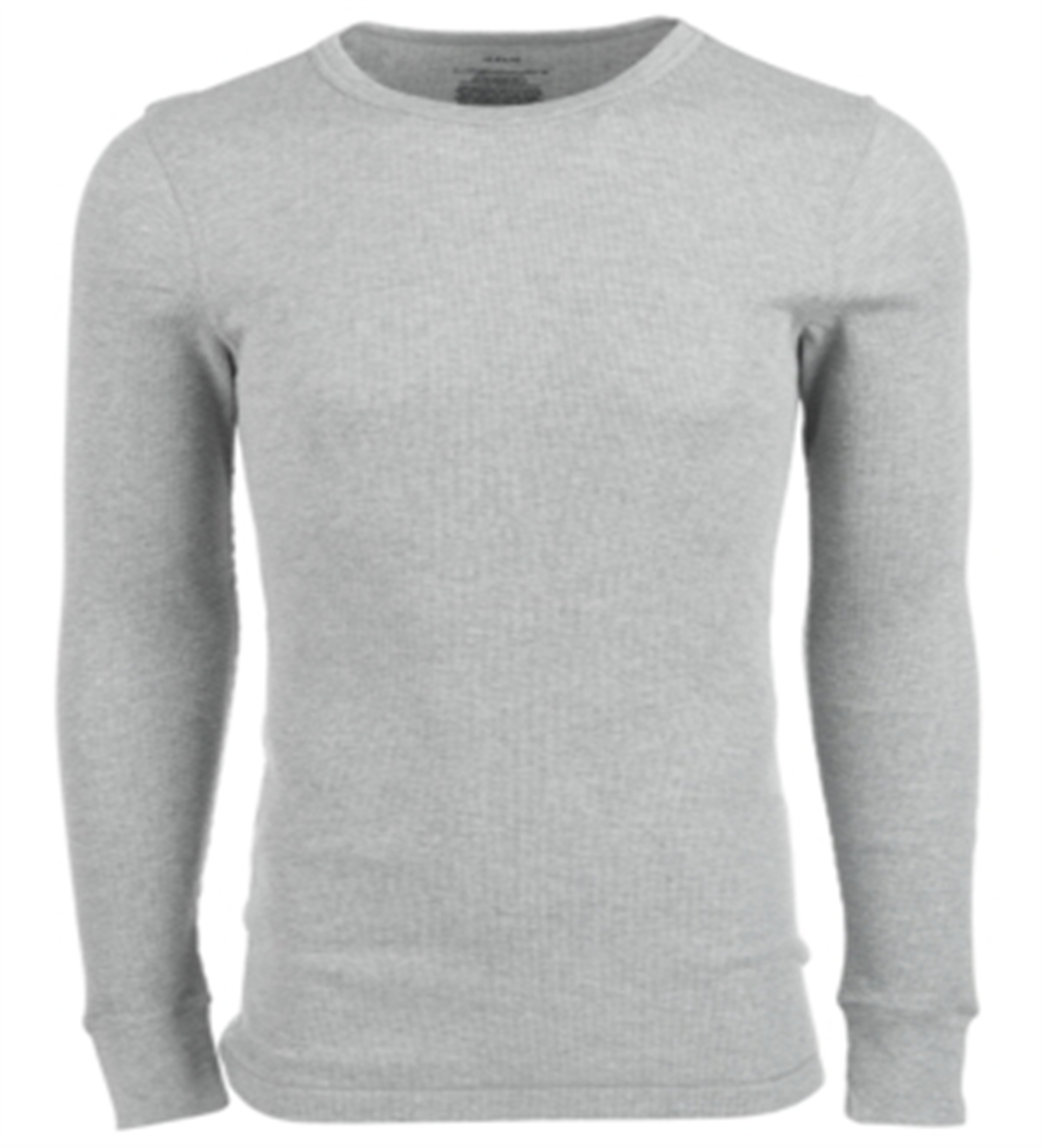 Alfani Men's Big & Tall Long-Sleeve Thermal Shirt - Gray Size 10 1/2