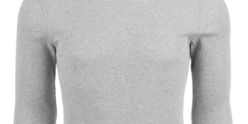 Alfani Men's Big & Tall Long-Sleeve Thermal Shirt - Gray Size 10 1/2