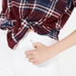 Polly & Esther Juniors' Plaid Roll-Tab Shirt Red Size Large