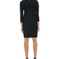 TOMMY HILFIGER Women's 3/4 Sleeve Knee Length Sheath Dress Black Size 8