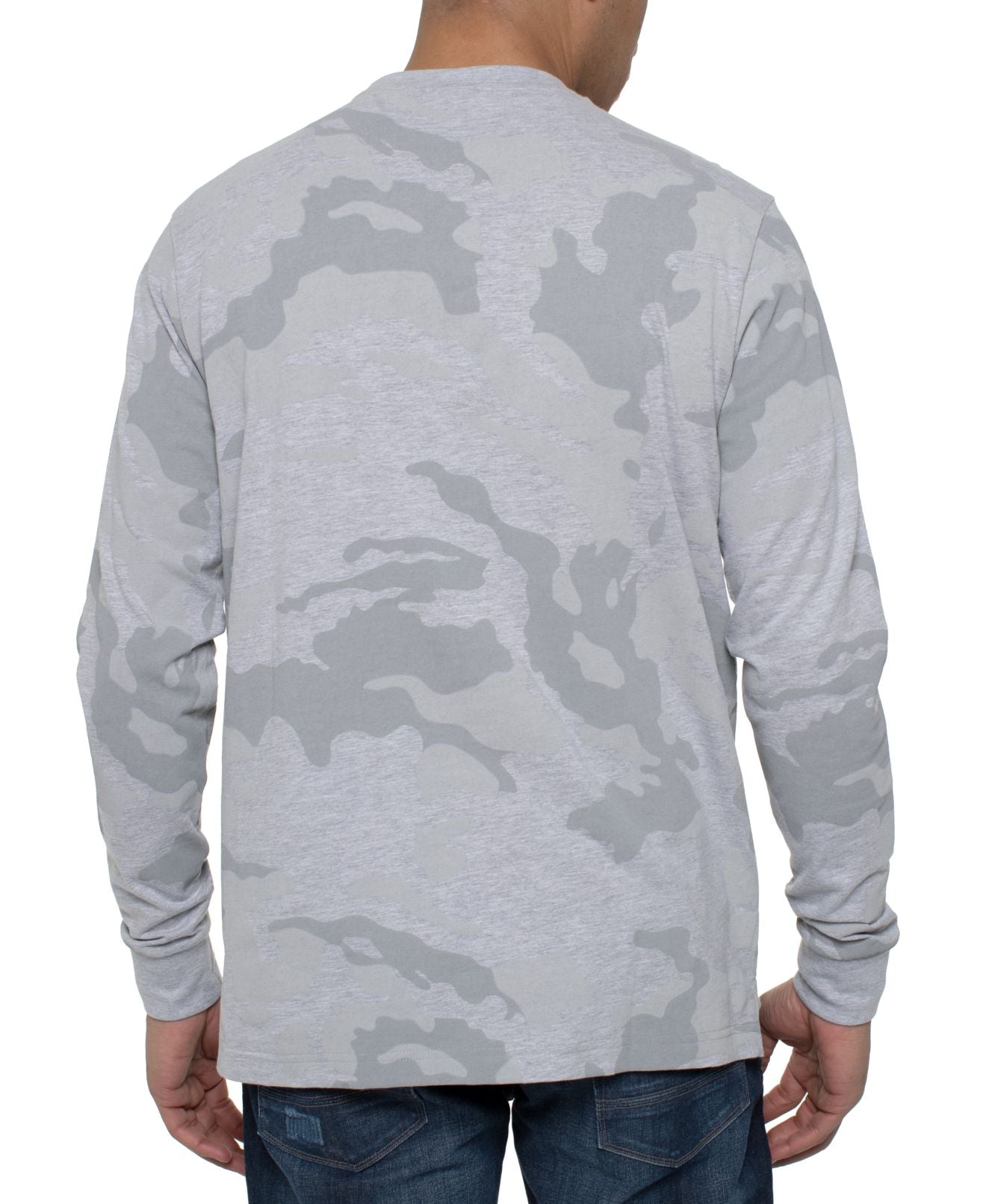 Sean John Men's Camo Prove Them Wrong T-Shirt Gray Size Small