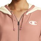 Champion Women's Heritage Herringbone Zip Hoodie Pink Size Medium