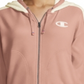 Champion Women's Heritage Herringbone Zip Hoodie Pink Size Medium