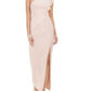 Adrianna Papell Women's Sleeveless Maxi Sheath Dress Pink Size 14
