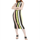 Bar III Women's Stripe Sweater Dress Black Size X-Small
