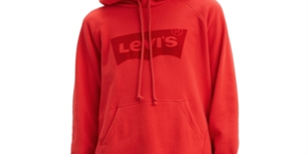 Levi's Women's Graphic Sport Hoodie Red Size XX-Large