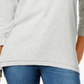Style & Co Petite Handkerchief-Hem Tunic  Gray Size Petite S