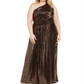 Calvin Klein Women's Sleeveless Full Length Sheath Dress Black Size 24W