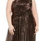Calvin Klein Women's Sleeveless Full Length Sheath Dress Black Size 24W