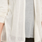 Charter Club Women's Chevron Pointelle Cardigan Brown Size X-Small