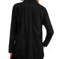 Alfani Women's Side Slit Long Sleeve Top Black Size Medium