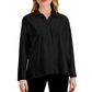 Alfani Women's Side Slit Long Sleeve Top Black Size Medium