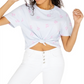 Rebellious One Junior's Chill Out Crop Top Blue Size XS