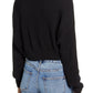 Billabong Women's Night Falls Sweater Black Size Medium