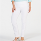 Charter Club Women's Cambridge Skinny Pull on Tummy Control Pants White Size 16