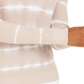 INC Women's Ribbed Patterned Long Sleeve Jewel Neck Sweater Beige Size XL
