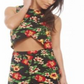 Ax Paris Floral Wrap Match Set Black Size 6