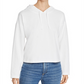 Eileen Fisher Women's Organic Cotton Stretch Jersey Hooded Box Top White Size Large