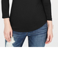 Inc Petite Strappy Top Black Size PP