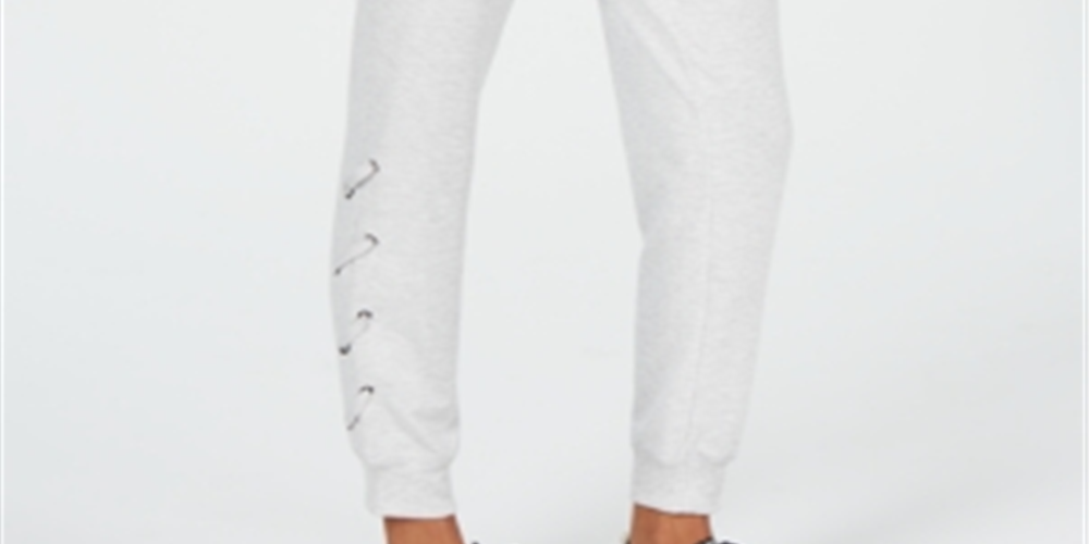 Ideology Women's Plus Fitness Workout Jogger Pants White Size XX-Large