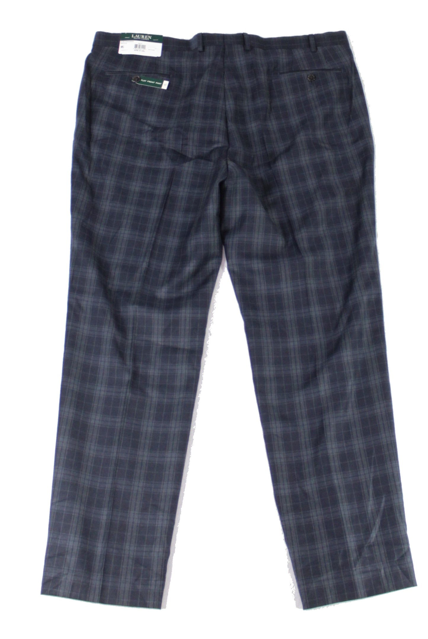 Lauren Ralph Lauren Men's Plaid Stretch Dress Pants Navy Size 34X34