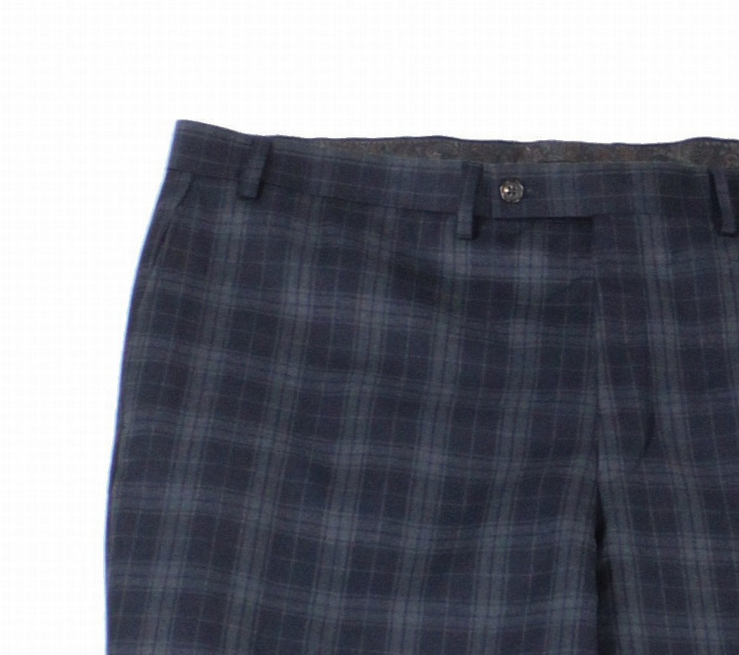 Lauren Ralph Lauren Men's Plaid Stretch Dress Pants Navy Size 34X34