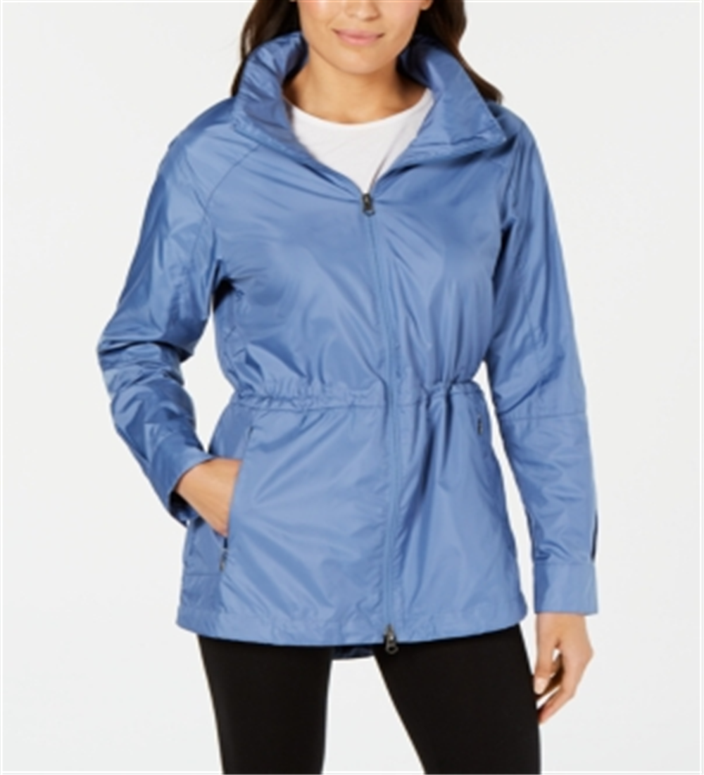 Columbia Women's Springs Fleece Lined Windbreaker Jaket Blue Size Medium