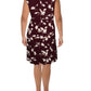 Ralph Lauren Women's Floral Pleated Jersey Dress White Size 16