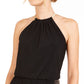 PISARRO NIGHTS Women's  Sleeveless Wide Leg Party Jumpsuit Petites Black Size 14 P
