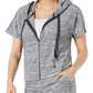 Ideology Women's Athleisure Cropped Hoodie Gray Size XS