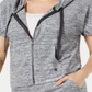 Ideology Women's Athleisure Cropped Hoodie Gray Size XS