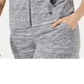 Ideology Women's Athleisure Cropped Hoodie Gray Size XS