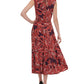 Tommy Hilfiger Women's Jersey Printed MIDI Dress Purple Size 14