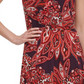 Tommy Hilfiger Women's Jersey Printed MIDI Dress Purple Size 14