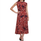 Tommy Hilfiger Women's Jersey Printed MIDI Dress Purple Size 14