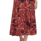 Tommy Hilfiger Women's Jersey Printed MIDI Dress Purple Size 14