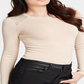 Guess by Marciano Women's Wilma Embellished Round Neck Sweater Pink Size XS