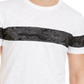 INC Men's Mesh Camo Stripe T-Shirt Pure White Size XXL