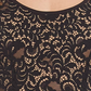 KAREN KANE Women's  Long Sleeve Sheath Dress Black Combo Size L