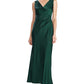 Ralph Lauren Women's Sleeveless Satin Evening Gown Green Size 18