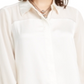 Alfani Women's Tunic Button up Shirt Ivory Size XS