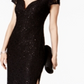 Connected Apparel Women's Lace Gown DressBlack Size 14
