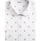 Bar IIII Men's Slim Fit Stretch Fox Head Print Dress Shirt White Size XL