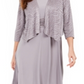 Jessica Howard  Women's Petite Dress & Glitter Printed Jacket Gray Size 12 P