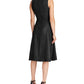 RALPH LAUREN Women's  Sleeveless Jewel Neck Below the Knee Evening Fit + Flare Dress Black Size 12