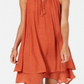Style Co Women's  Handkerchief-Hem Sleeveless Dr Cider Spice Size XXL