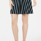 Bar III Women's Halter Striped Casual Dress Black Size Medium