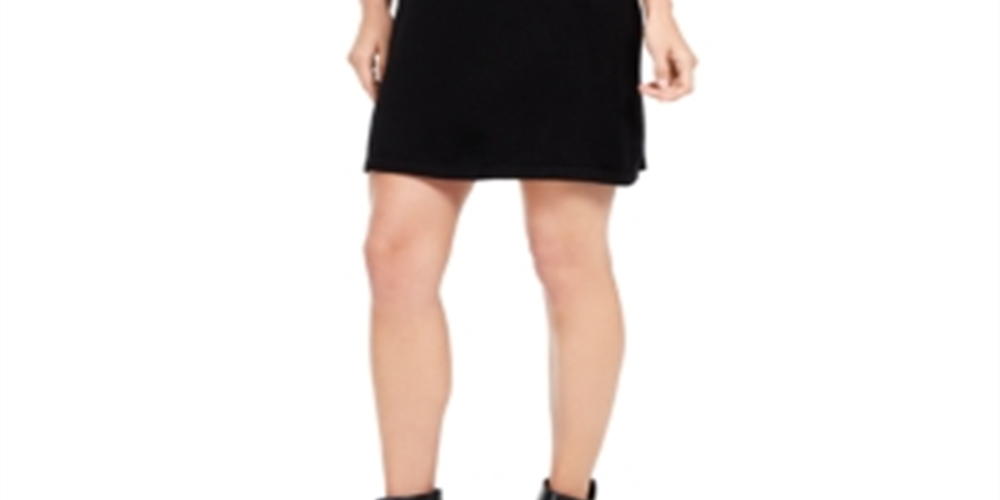 Jessica Howard Women's Print Trim Cowl Neck Dress Black Size Petite S